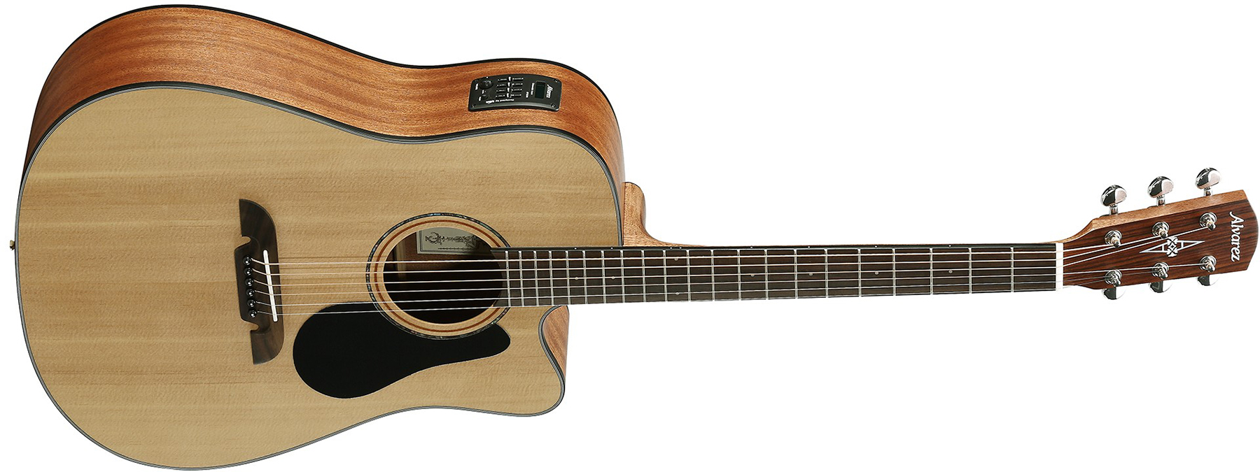 Alvarez Ad30ce Artist Dreadnought Cw Epicea Acajou Tec - Natural Semi Gloss - Guitarra electro acustica - Variation 1