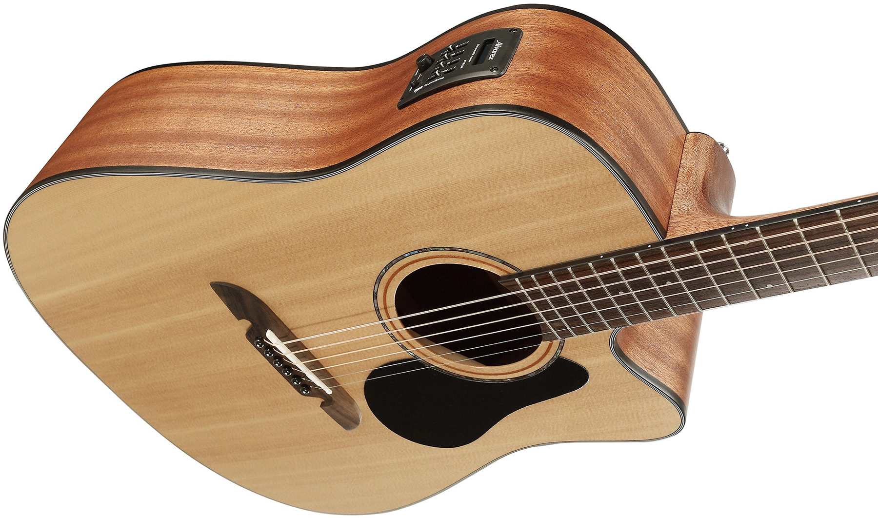 Alvarez Ad30ce Artist Dreadnought Cw Epicea Acajou Tec - Natural Semi Gloss - Guitarra electro acustica - Variation 3