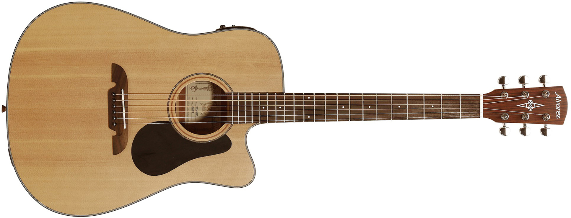 Alvarez Ad30ce Artist Dreadnought Cw Epicea Acajou Tec - Natural Semi Gloss - Guitarra electro acustica - Main picture