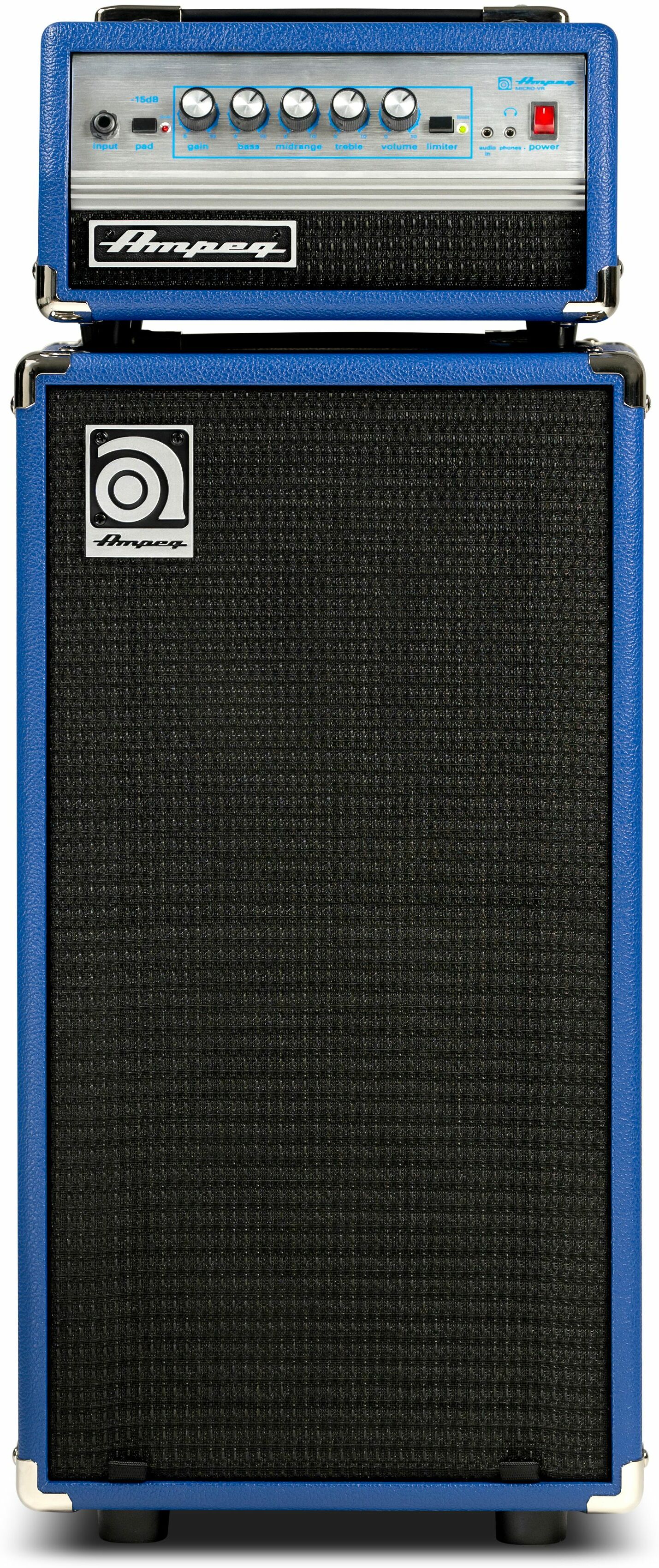 Ampeg Micro Vr Stack Blue Limited Edition 2x10 200w - Stack amplificador bajo - Main picture