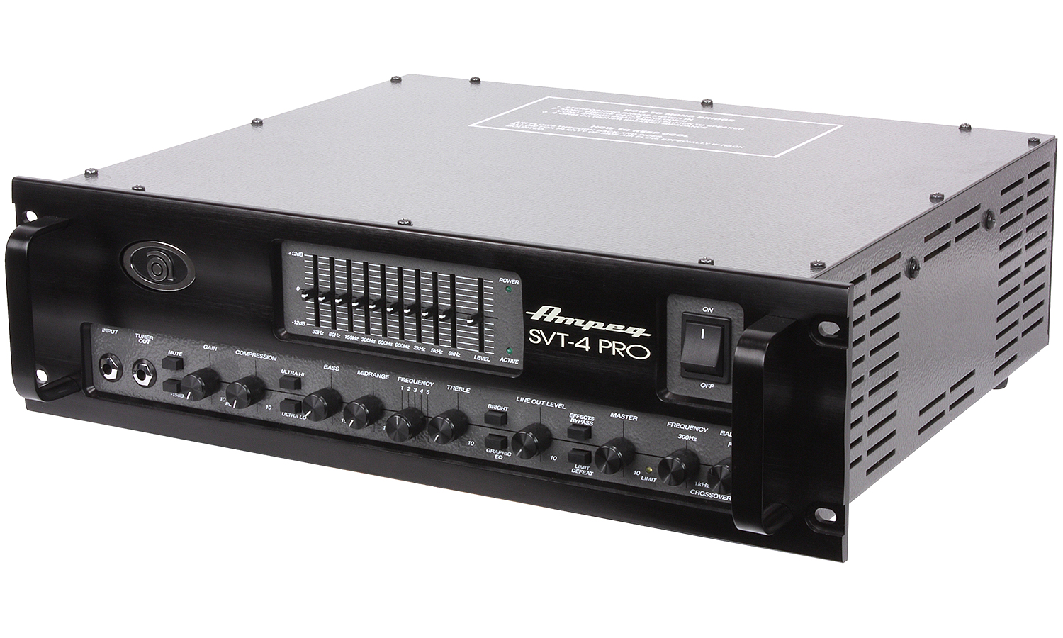 Ampeg Svt-4pro 1200w 4 Ohms Black - Pro Series - Cabezal para bajo - Variation 1