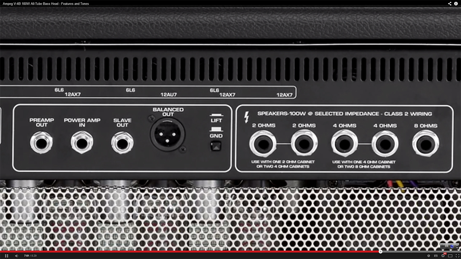 Ampeg V4b Head 100w Black - Cabezal para bajo - Variation 1