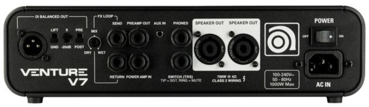 Ampeg Venture V7 Head 700w - Cabezal para bajo - Variation 2