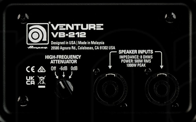 Ampeg Venture Vb212 Bass Cab 2x12 500w 8-ohms - Pantalla para bajo - Variation 2
