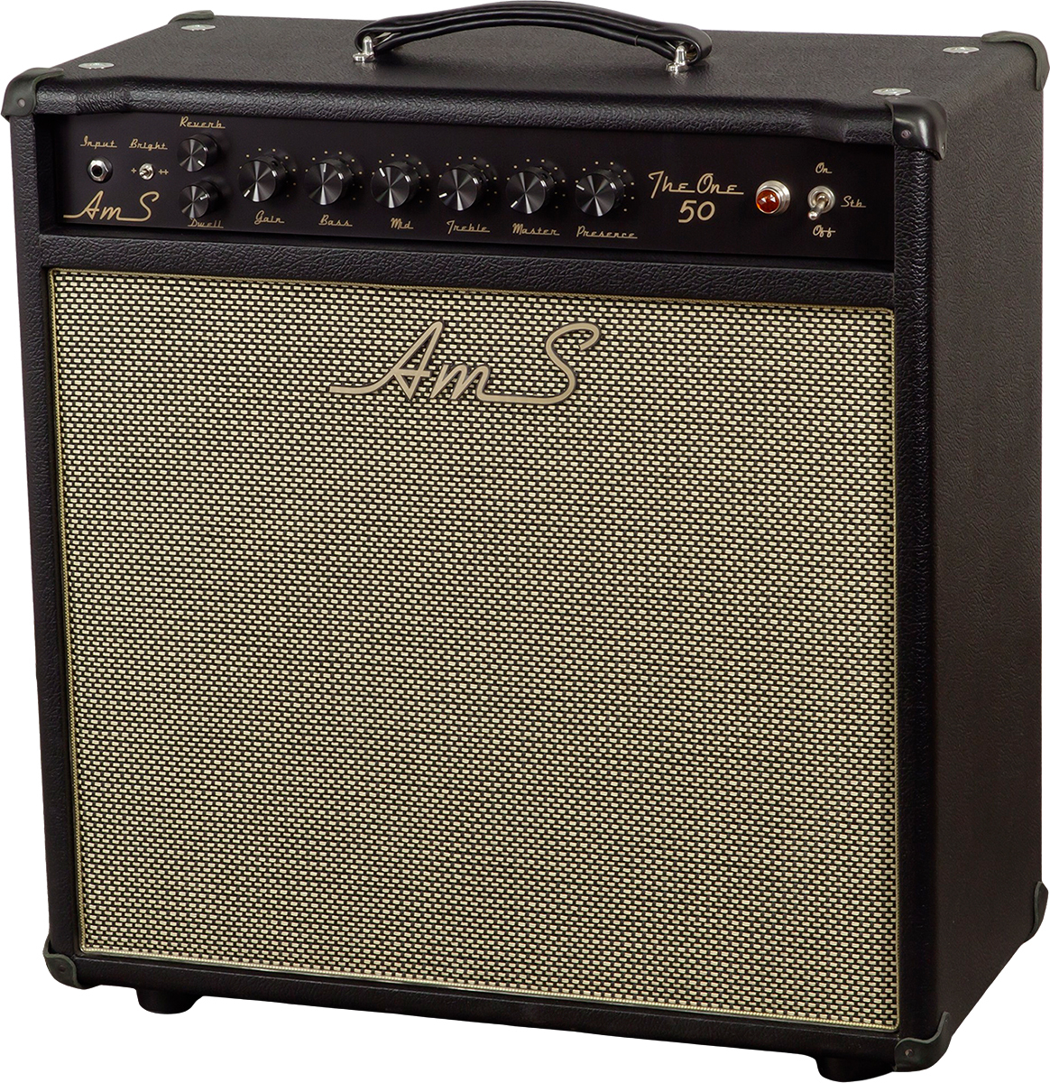 Ams Amplifiers The One 50 Spring Reverb 1x12 Combo 50w 6l6 Black - Combo amplificador para guitarra eléctrica - Main picture