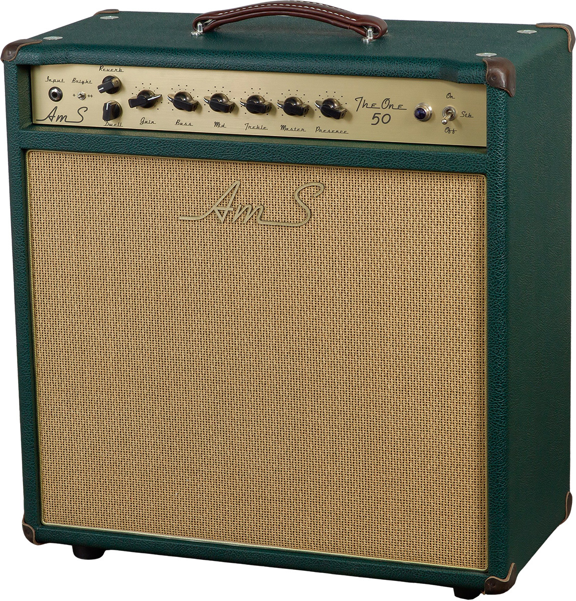 Ams Amplifiers The One 50 Spring Reverb 1x12 Combo 50w 6l6 British Racing - Combo amplificador para guitarra eléctrica - Main picture