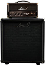 Stack amplificador guitarra eléctrica Ams amplifiers Hurricane 20 Head + 1x12 Mini Cab V30-OB - Black