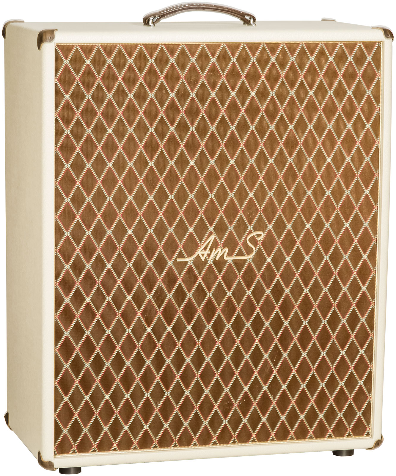 Ams Amplifiers The One 50 Analog Reverb Head 50w 6l6 + Cab 2x12 V30-ob White - Stack amplificador guitarra eléctrica - Variation 3