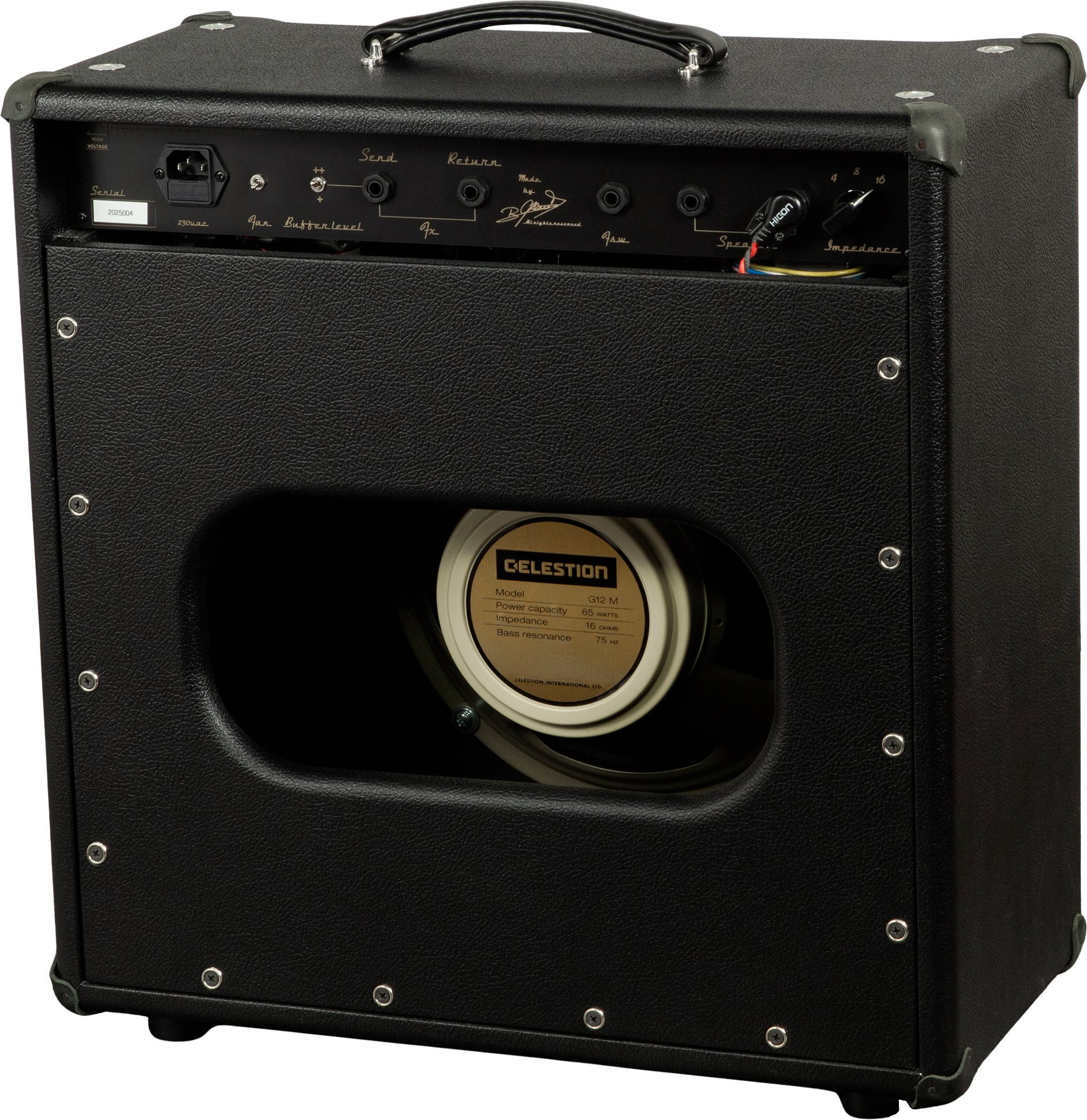 Ams Amplifiers The One 50 Spring Reverb 1x12 Combo 50w 6l6 Black - Combo amplificador para guitarra eléctrica - Variation 1
