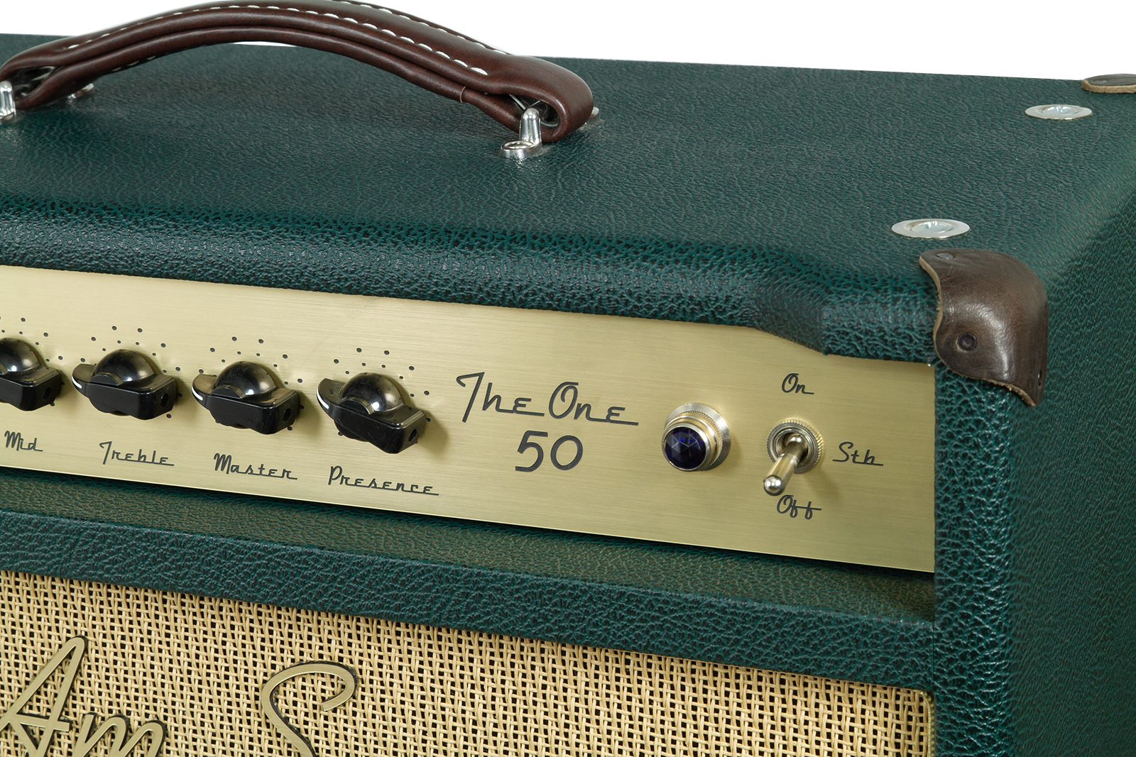 Ams Amplifiers The One 50 Spring Reverb 1x12 Combo 50w 6l6 British Racing - Combo amplificador para guitarra eléctrica - Variation 2