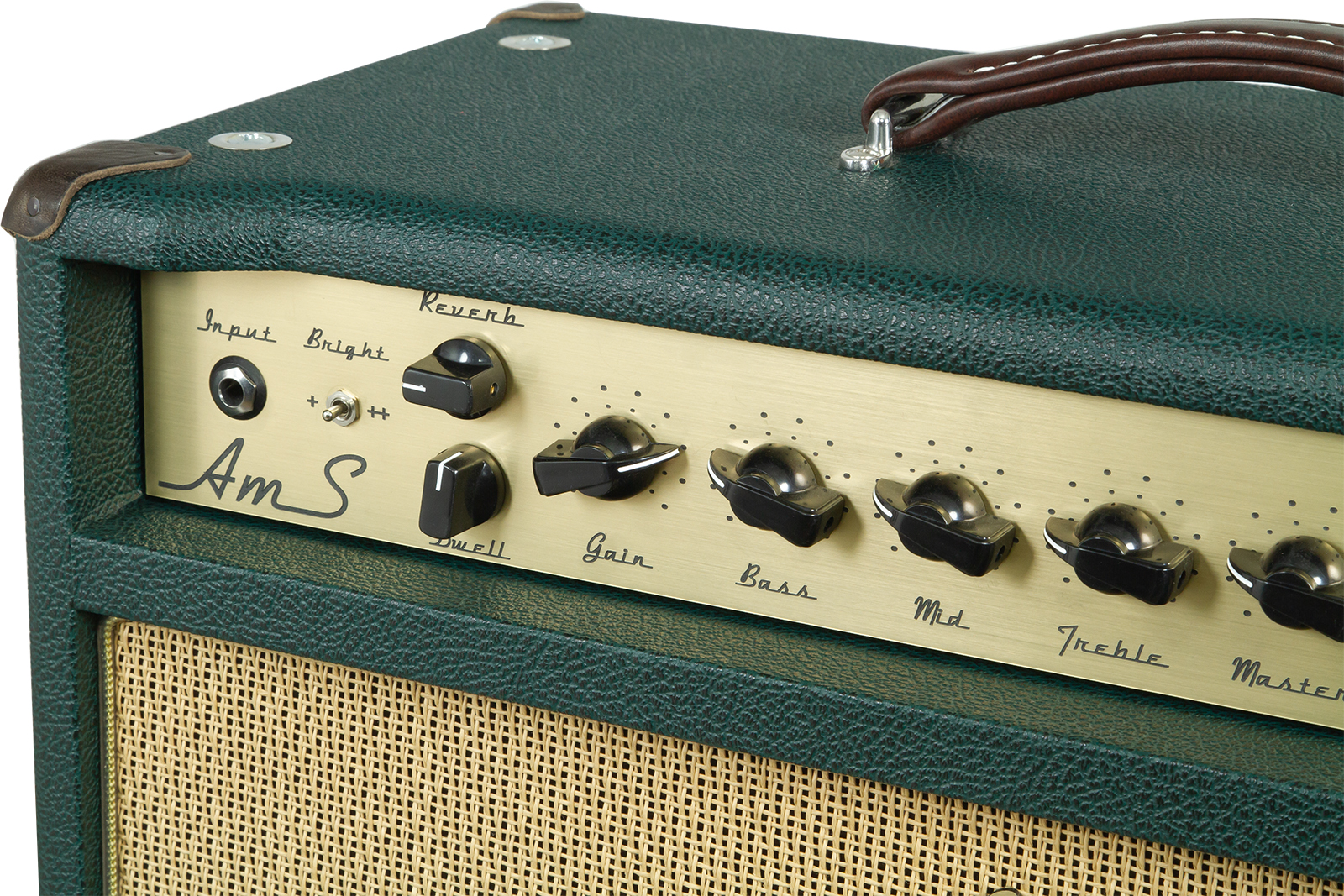 Ams Amplifiers The One 50 Spring Reverb 1x12 Combo 50w 6l6 British Racing - Combo amplificador para guitarra eléctrica - Variation 3