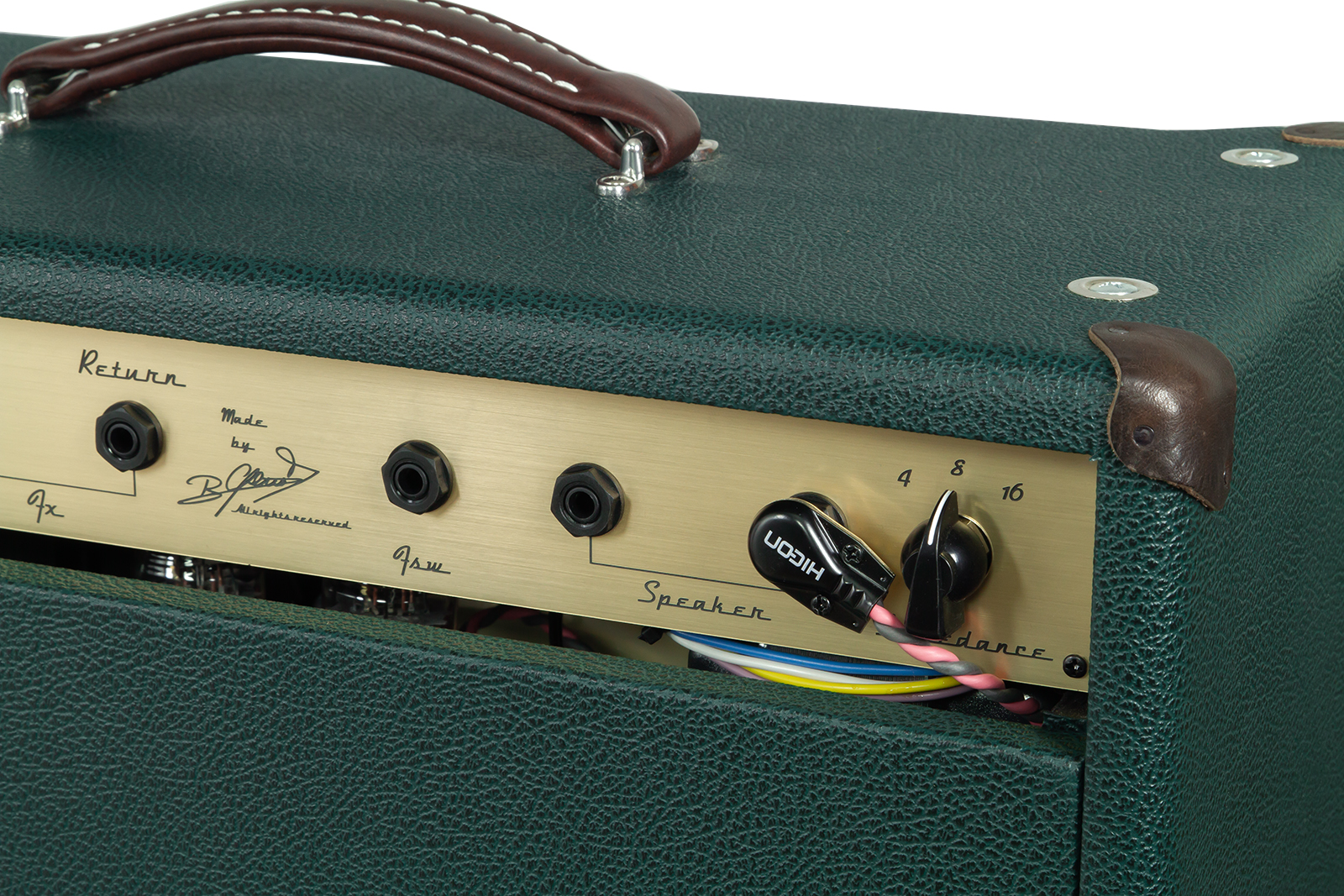 Ams Amplifiers The One 50 Spring Reverb 1x12 Combo 50w 6l6 British Racing - Combo amplificador para guitarra eléctrica - Variation 4