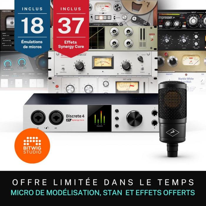 Interface de audio thunderbolt Antelope audio Discrete 4 Pro Synergy Core + Edge Solo