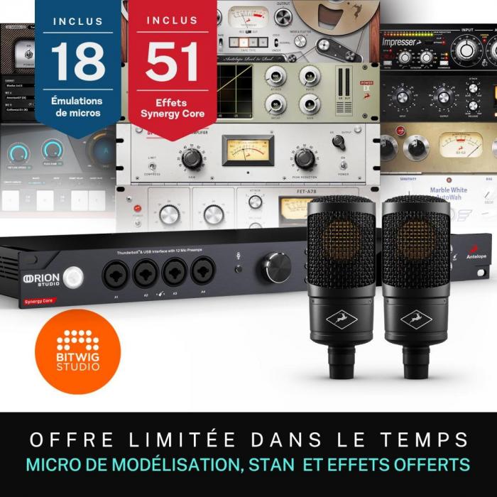 Pack home estudio Antelope audio Orion Studio Synergy Core + 2x Edge Solo