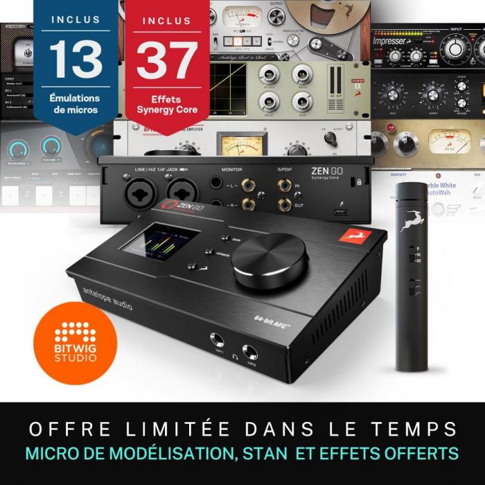 Interface de audio thunderbolt Antelope audio ZEN GO SYNERGY CORE TB3 + Edge Note