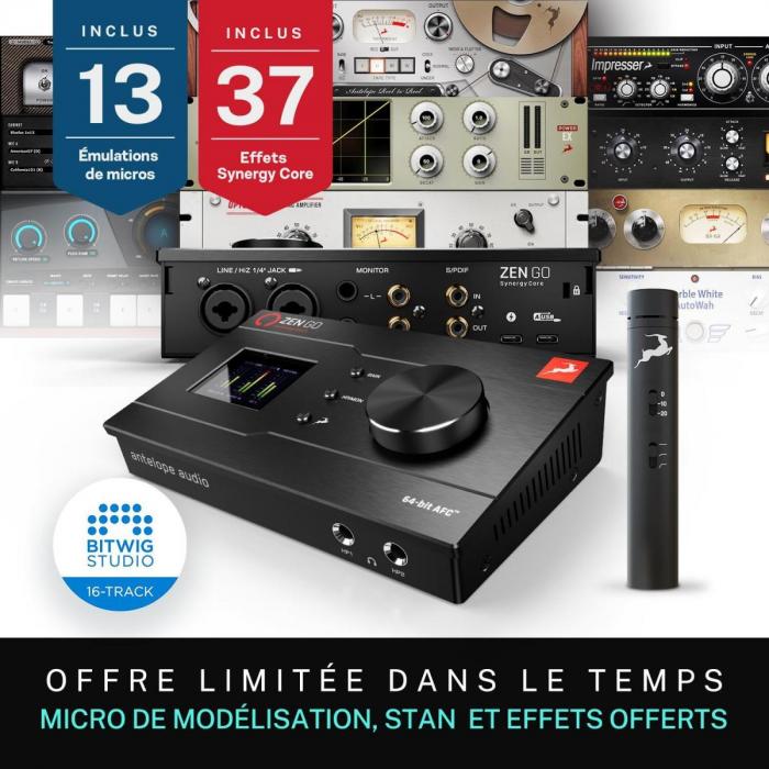 Pack home estudio Antelope audio Zen Go Synergy Core USB + Edge Note