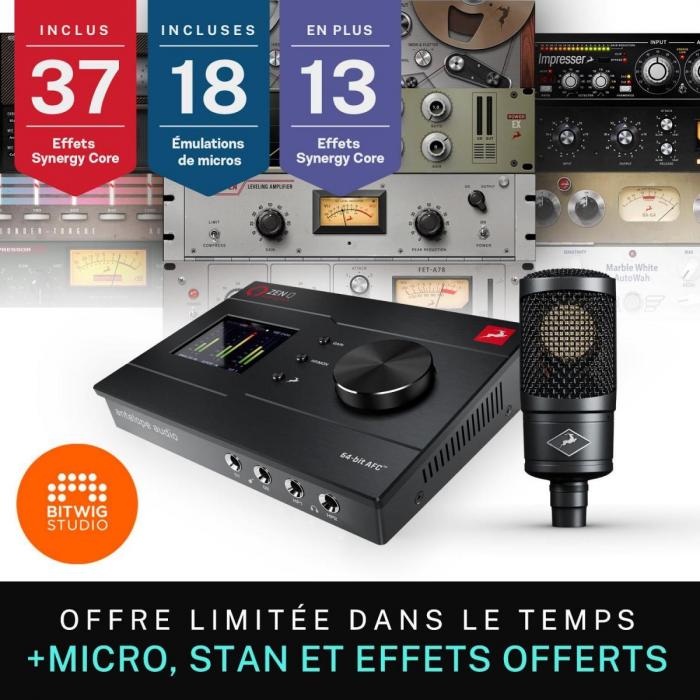 Pack home estudio Antelope audio Zen Q Syenergy Core USB-C + MICRO EDGE Solo
