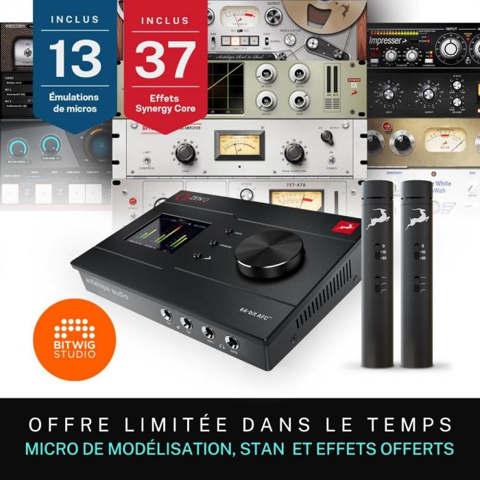 Interface de audio thunderbolt Antelope audio Zen Q Thunderbolt 3 + 2x Edge Note