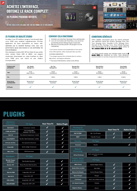 Antelope Audio Zen Tour Synergy Core - Interface de audio thunderbolt - Variation 24