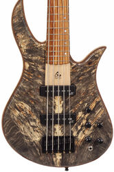 Bajo eléctrico de cuerpo sólido Aquilina Triton 5 - Buckeyes burl