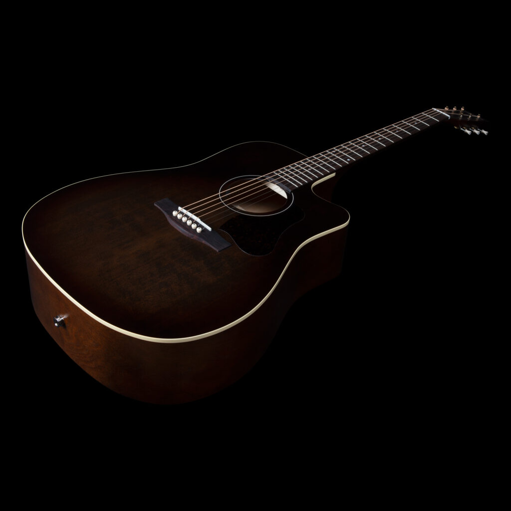 Art Et Lutherie Americana Cw Presys Ii Dreadnought Cedre Merisier Rw - Bourbon Burst - Guitarra electro acustica - Variation 2