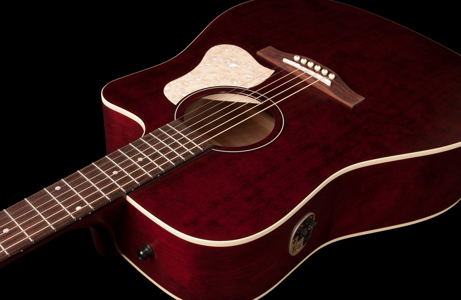Art Et Lutherie Americana Dreadnought Cw Qit - Tennessee Red - Guitarra acústica & electro - Variation 3