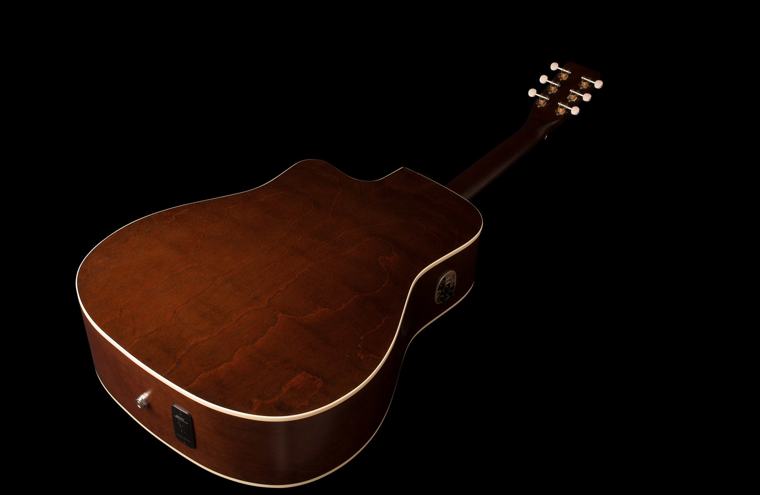 Art Et Lutherie Americana Dreadnought Cw Qit - Bourbon Burst - Guitarra electro acustica - Variation 3