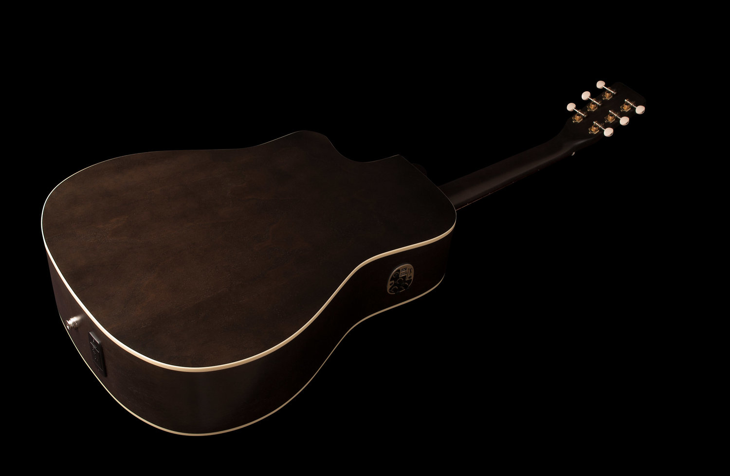 Art Et Lutherie Americana Cw Qit Dreadnought Epicea Merisier Rw - Faded Black - Guitarra electro acustica - Variation 3