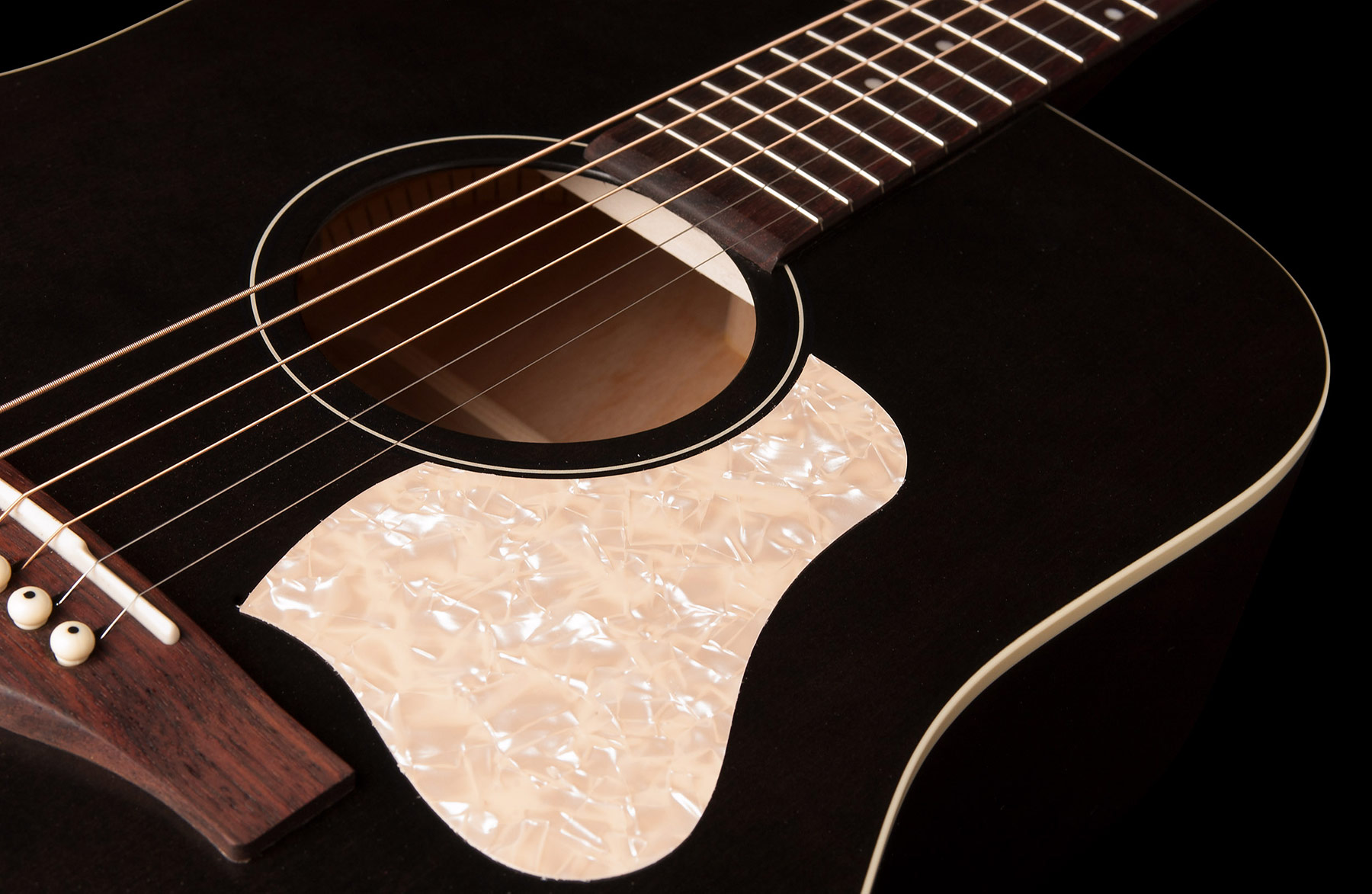Art Et Lutherie Americana Dreadnought Qit - Faded Black - Guitarra electro acustica - Variation 2