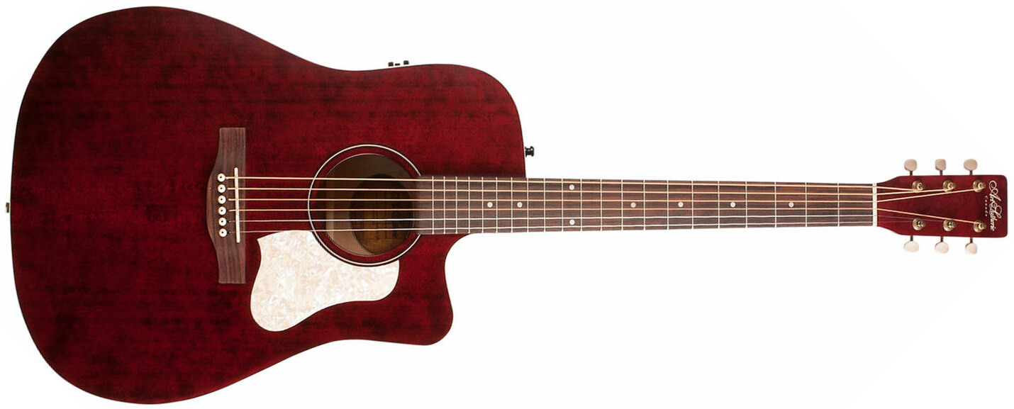 Art Et Lutherie Americana Dreadnought Cw Qit - Tennessee Red - Guitarra acústica & electro - Main picture