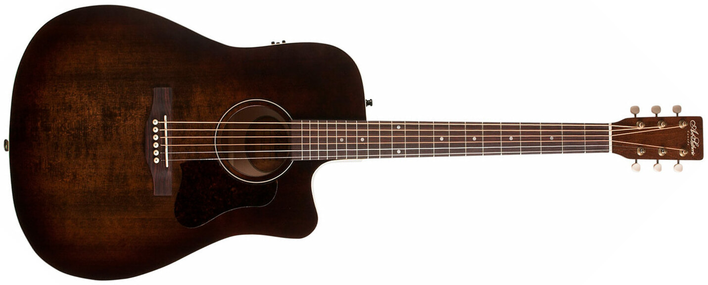 Art Et Lutherie Americana Dreadnought Cw Qit - Bourbon Burst - Guitarra electro acustica - Main picture