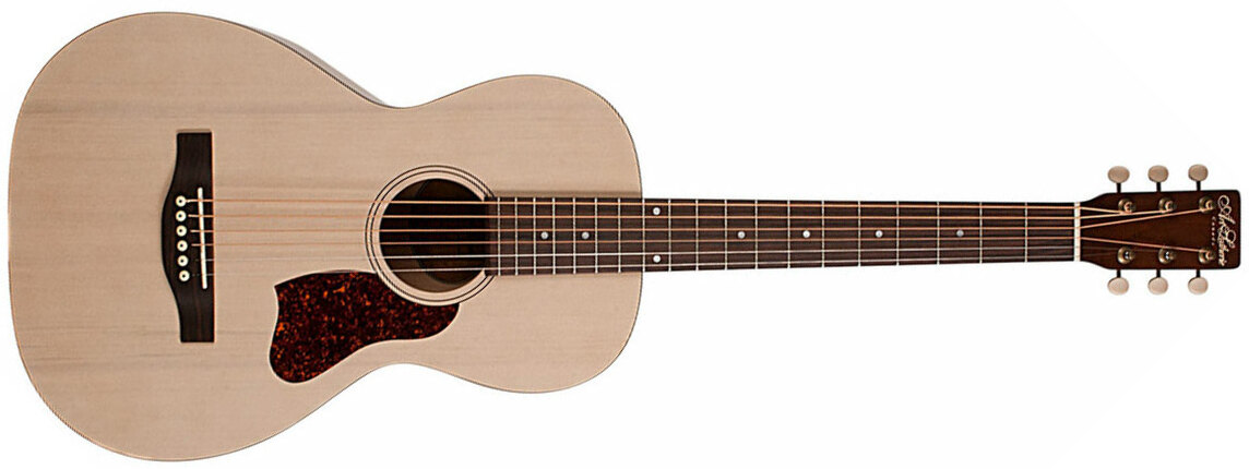 Art Et Lutherie Roadhouse Parlor A/e Epicea Merisier - Faded Cream - Guitarra electro acustica - Main picture