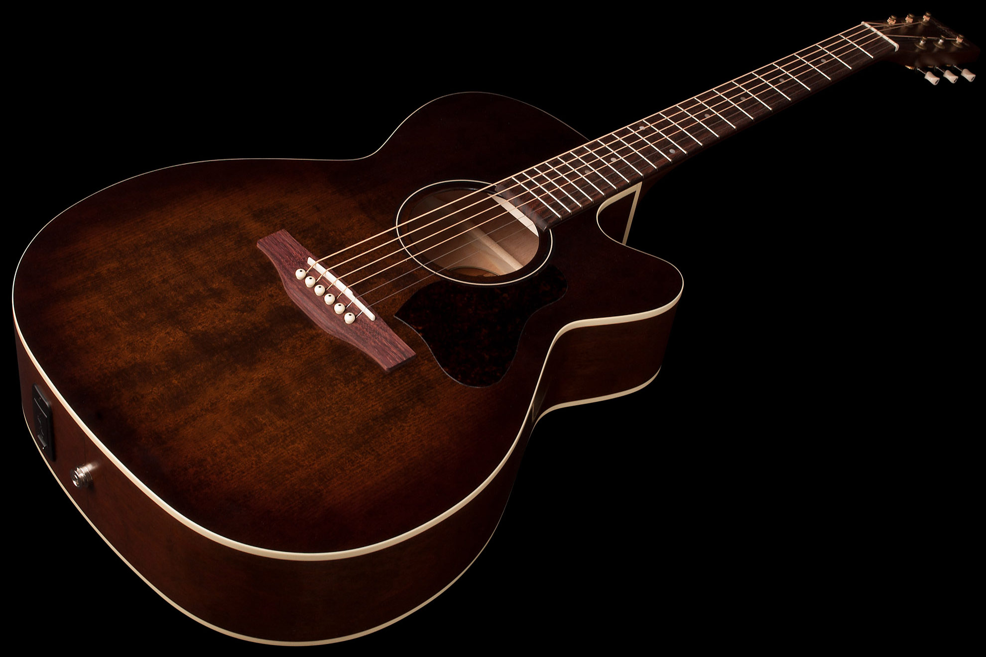 Art Et Lutherie Legacy Concert Hall Cw Qit - Bourbon Burst - Guitarra electro acustica - Variation 2