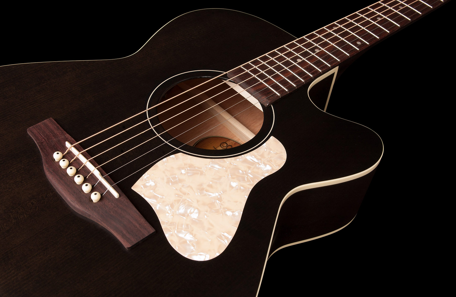 Art Et Lutherie Legacy Concert Hall Cw Qit - Faded Black - Guitarra electro acustica - Variation 2