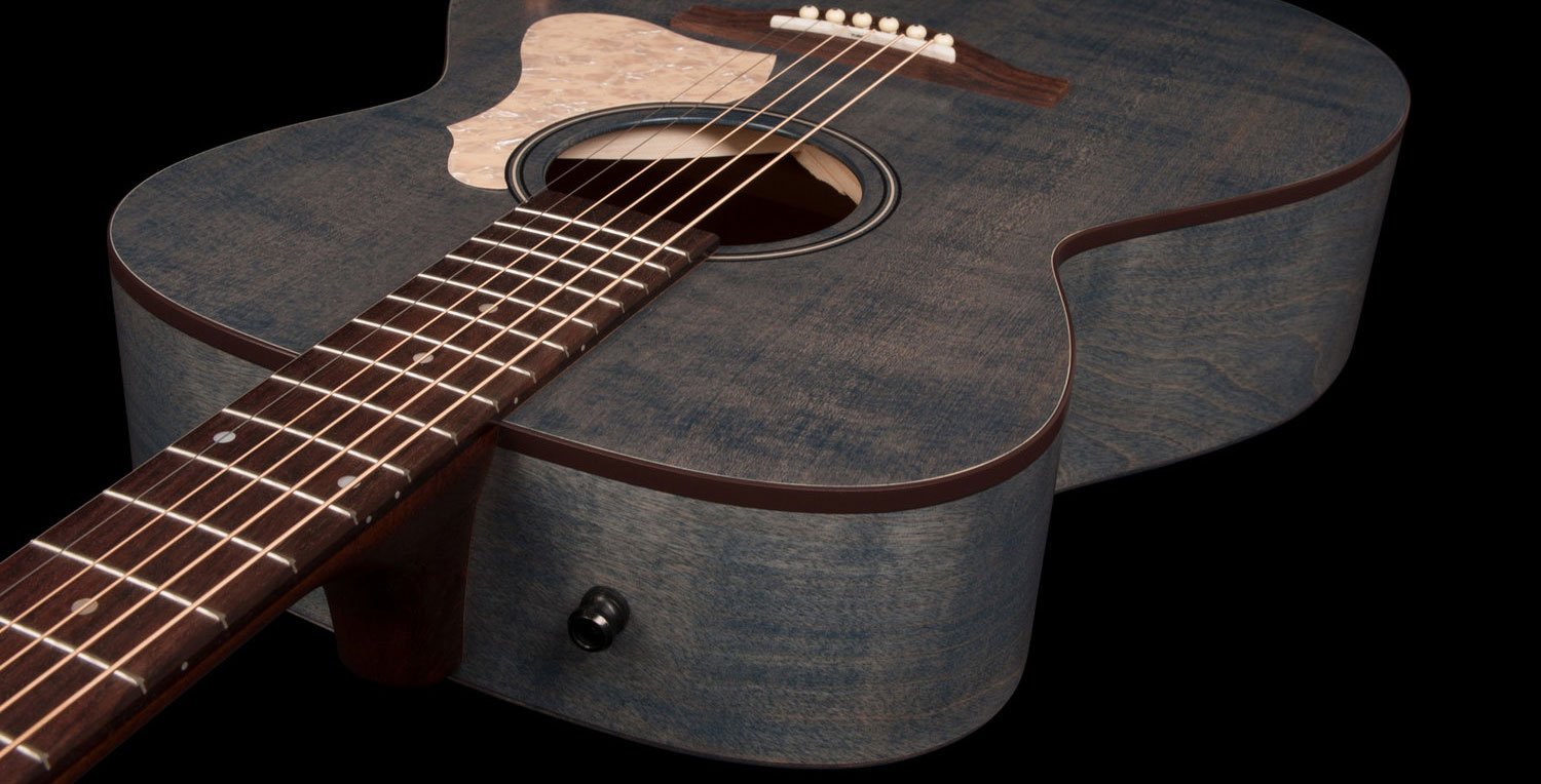 Art Et Lutherie Legacy Concert Hall Epicea Merisier - Denim Blue - Guitarra acústica & electro - Variation 2