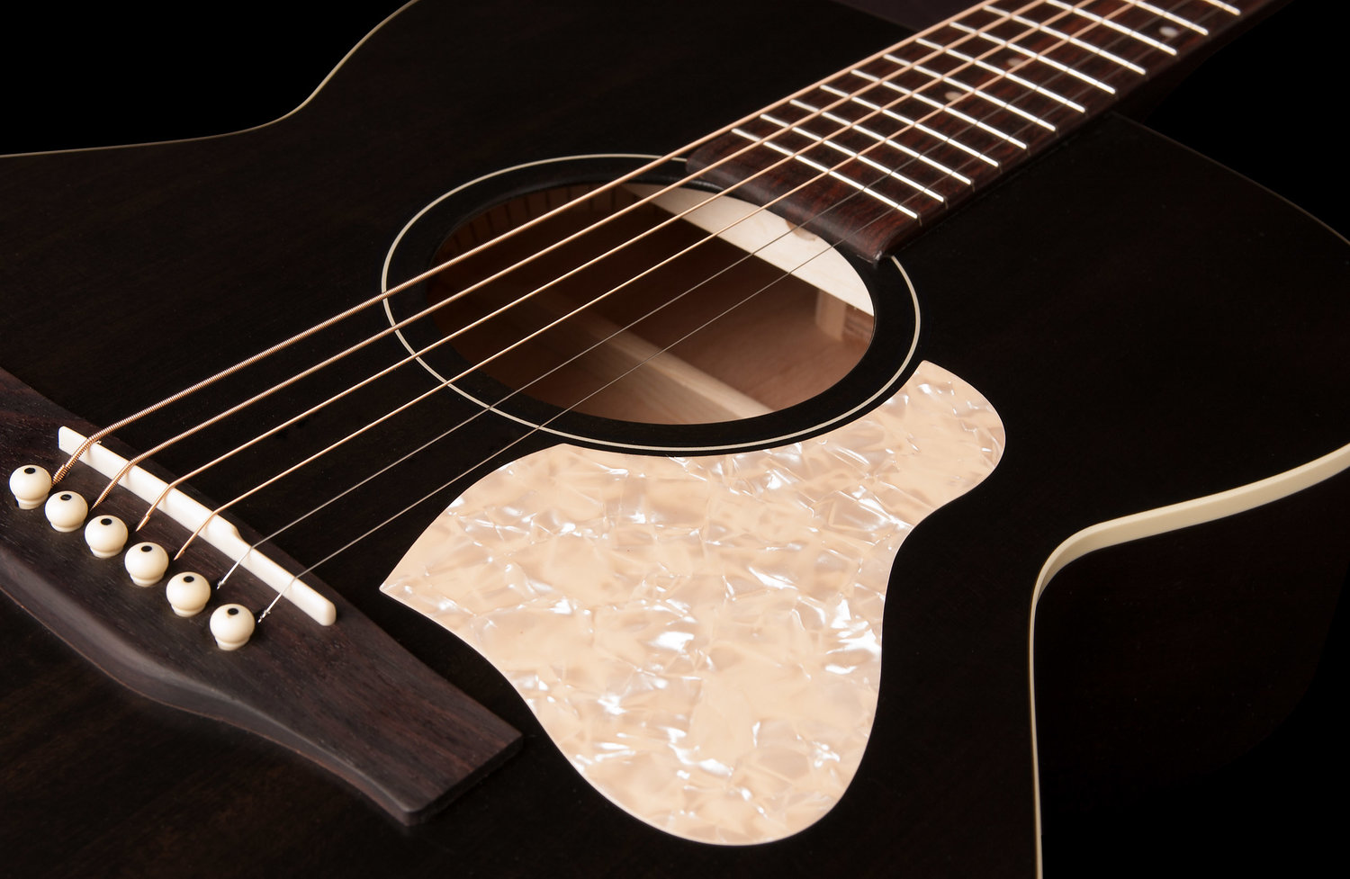 Art Et Lutherie Legacy Concert Hall Epicea Merisier - Faded Black - Guitarra acústica & electro - Variation 3