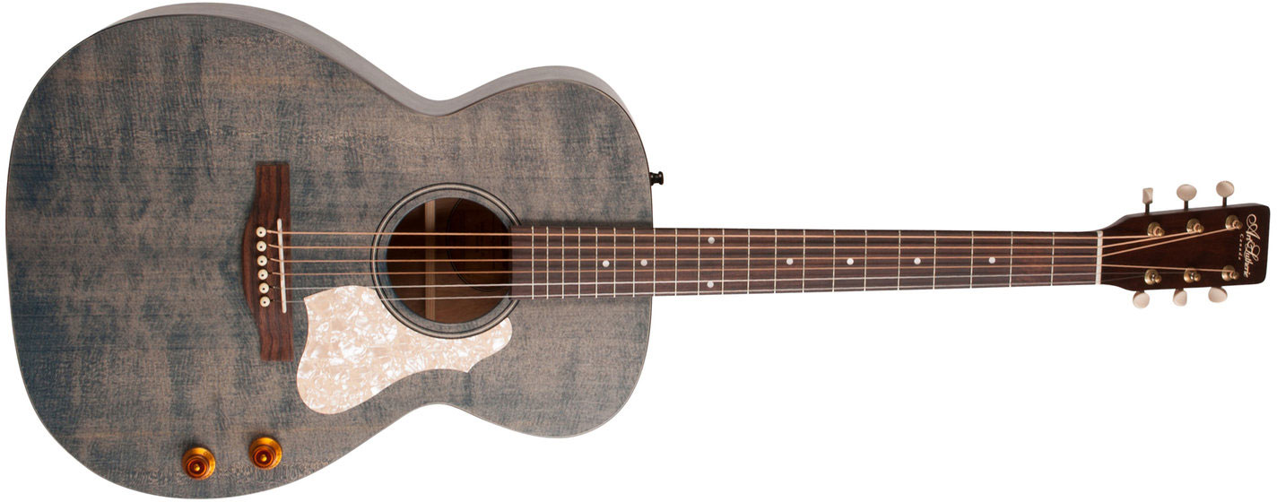 Art Et Lutherie Legacy Concert Hall Q-discrete Epicea Merisier Rw - Denim Blue Sg - Guitarra electro acustica - Variation 1