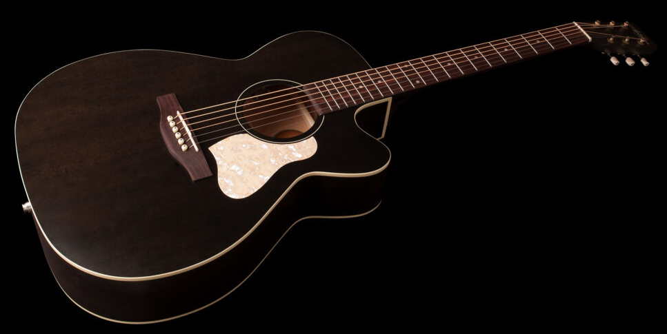 Art Et Lutherie Legacy Cw Presys Ii Concert Hall Cedre Merisier Rw - Faded Black - Guitarra electro acustica - Variation 2