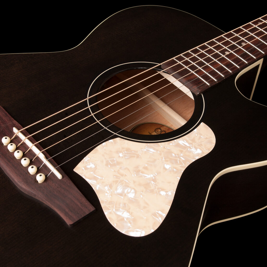 Art Et Lutherie Legacy Cw Presys Ii Concert Hall Cedre Merisier Rw - Faded Black - Guitarra electro acustica - Variation 3