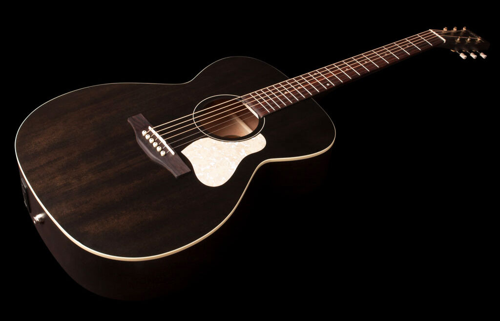Art Et Lutherie Legacy Presys Ii Concert Hall Cedre Merisier Rw - Faded Black Semi Gloss - Guitarra folk - Variation 2