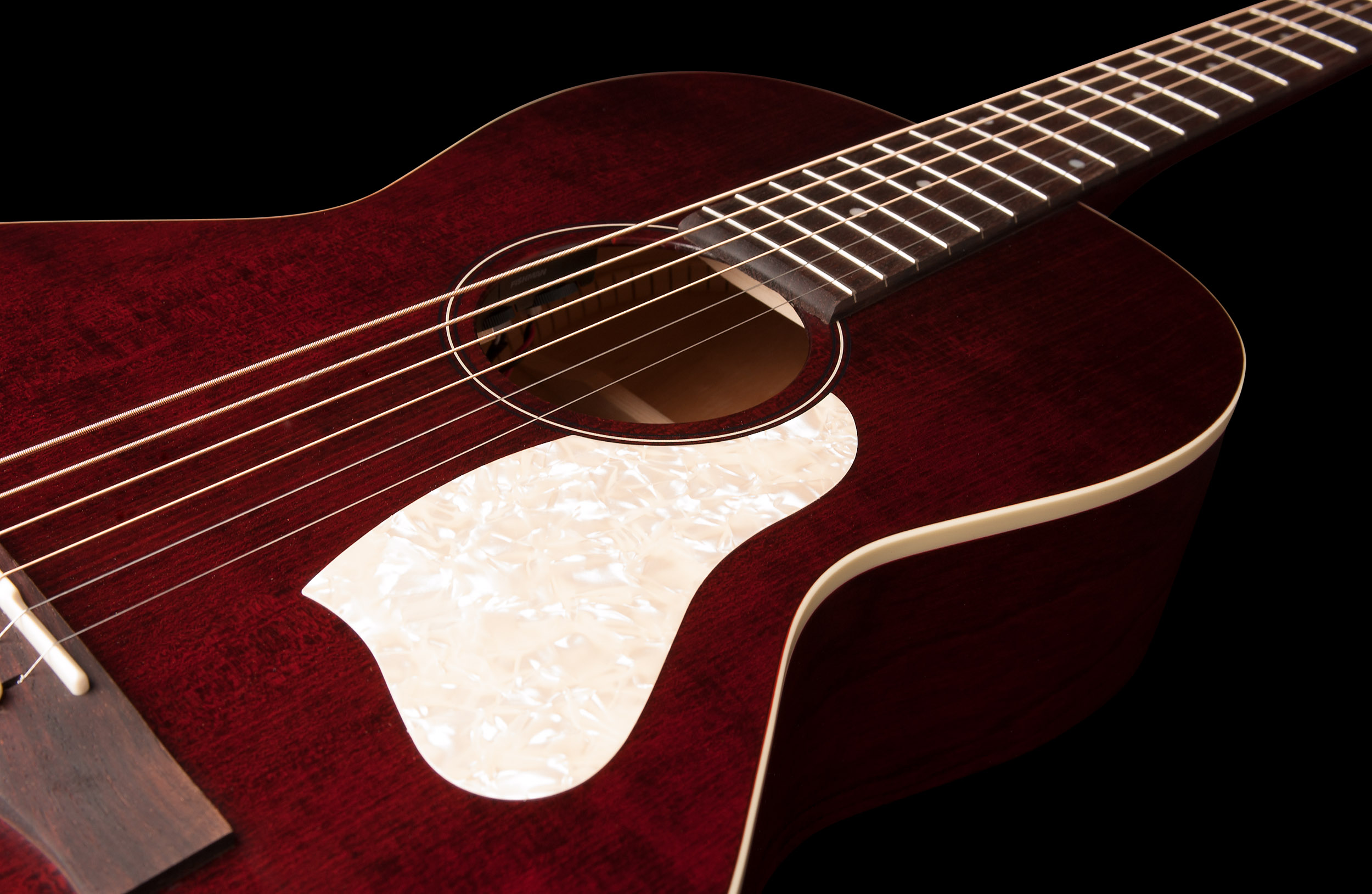 Art Et Lutherie Roadhouse Parlor A/e Epicea Merisier Rw - Tennessee Red - Guitarra electro acustica - Variation 3