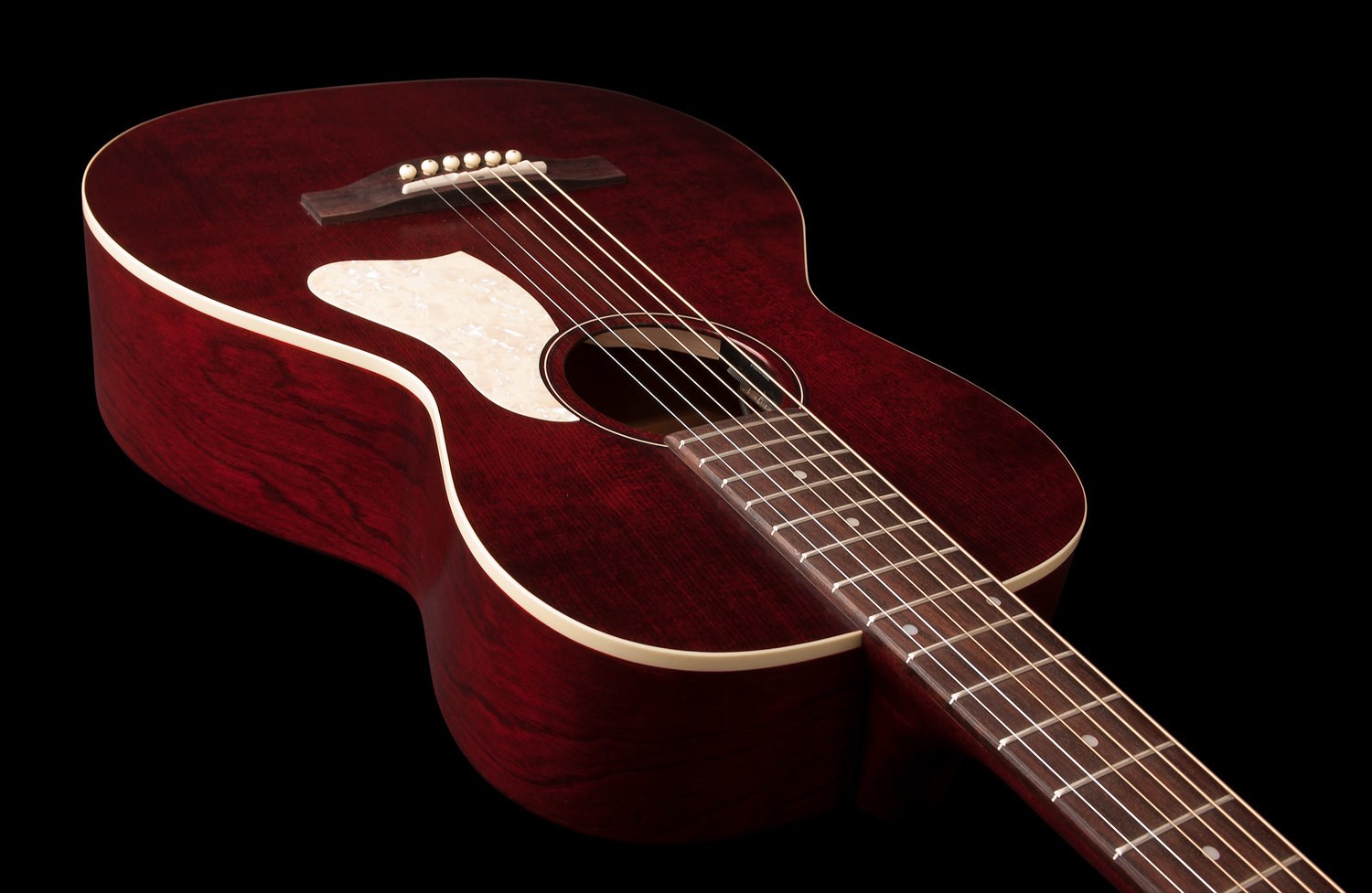 Art Et Lutherie Roadhouse Parlor Epicea Merisier - Tennessee Red - Guitarra acústica & electro - Variation 2