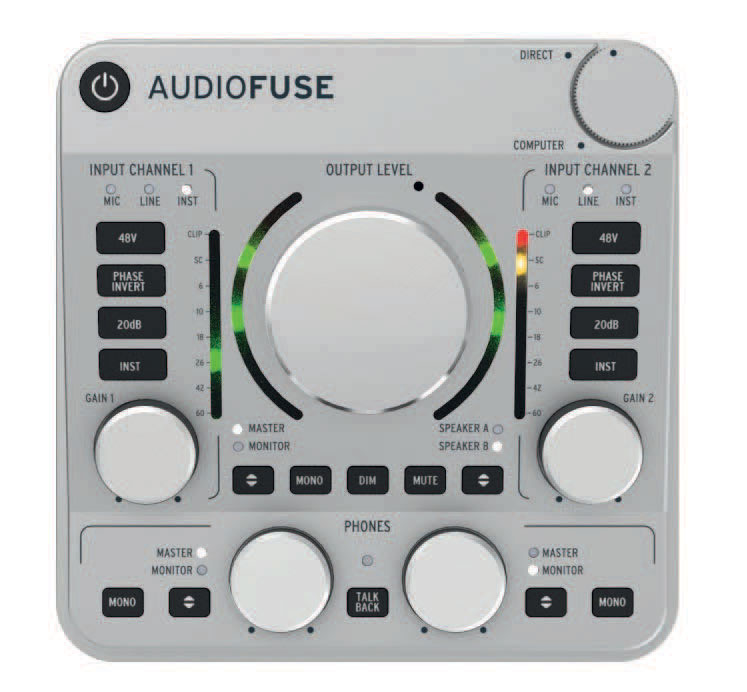 Interface de audio usb Arturia AUDIOFUSE Space Grey