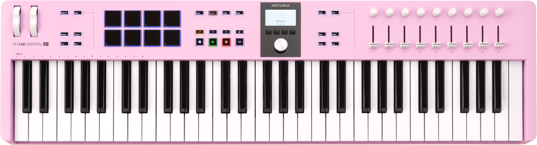 Arturia Keylab Essential 3 61 Touches Rose Quartz - Teclado maestro - Main picture