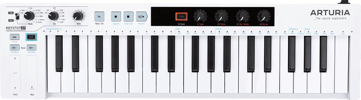 Teclado maestro Arturia Keystep 37 WH
