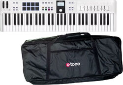 Pianos set Arturia Keylab Essential 3 61  + Housse X-tone 61 notes - Blanc