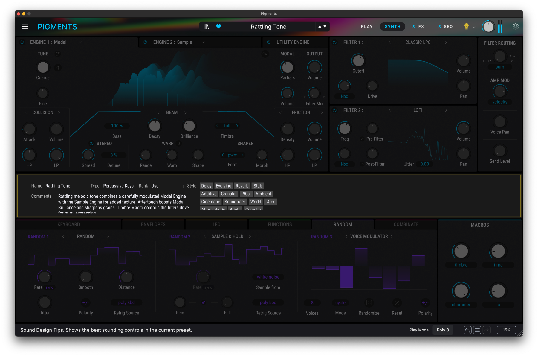 Arturia Pigments 6 License - Efectos Plug-in - Variation 9