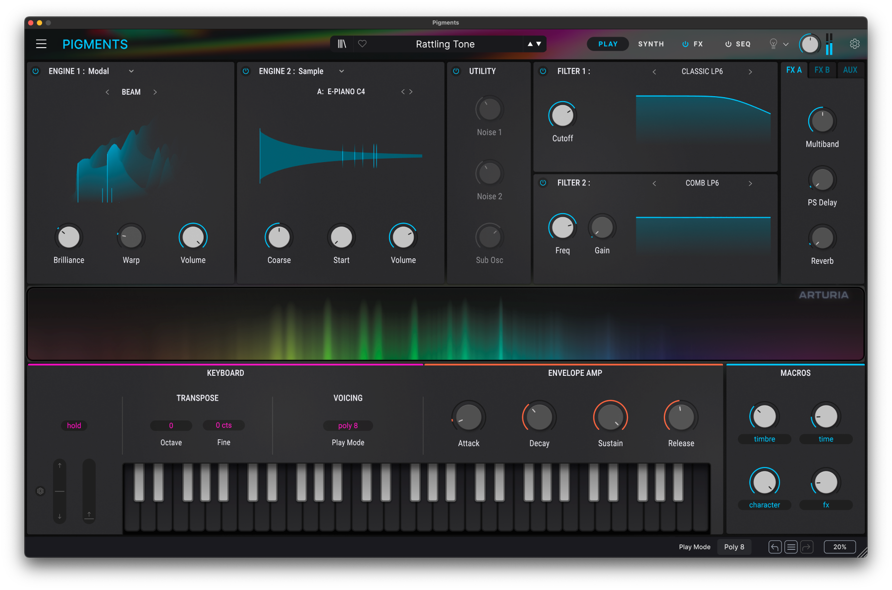 Arturia Pigments 6 License - Efectos Plug-in - Variation 6