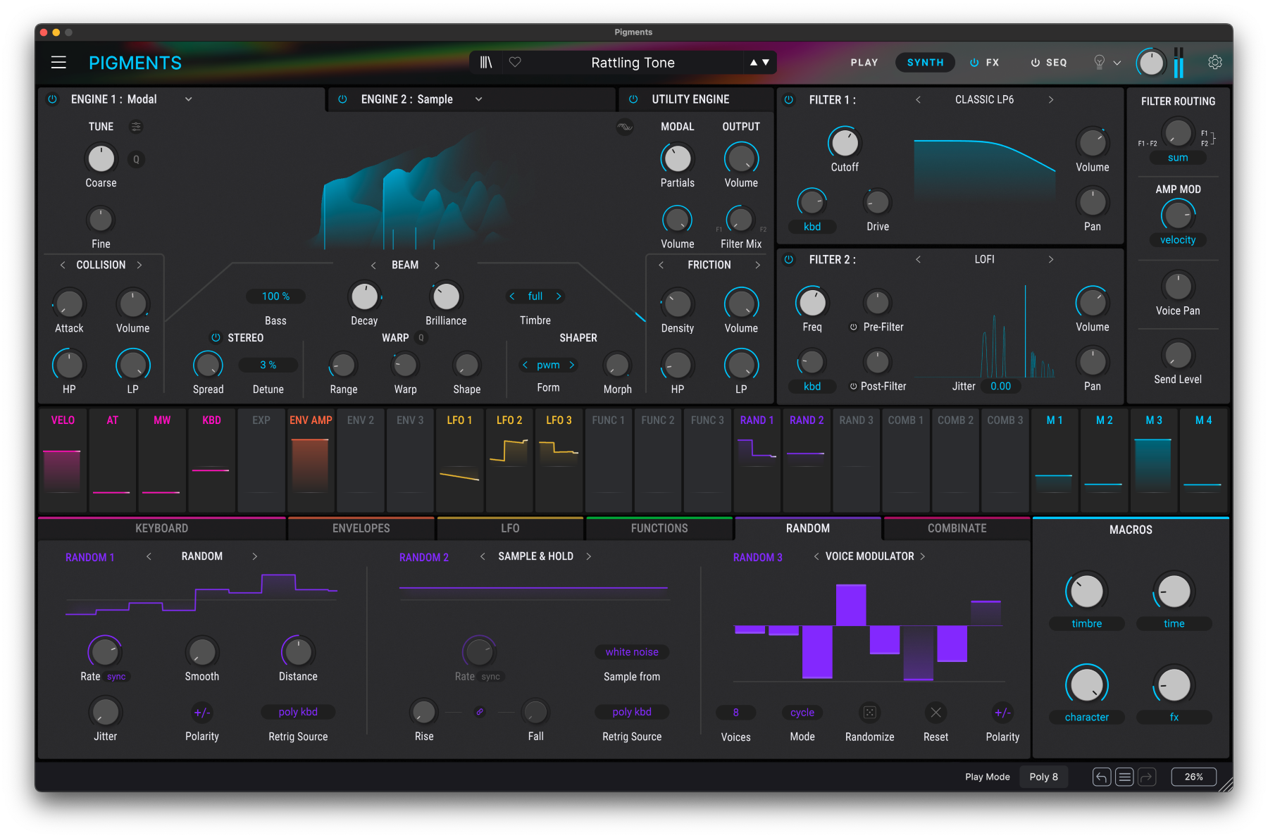 Arturia Pigments 6 License - Efectos Plug-in - Variation 7