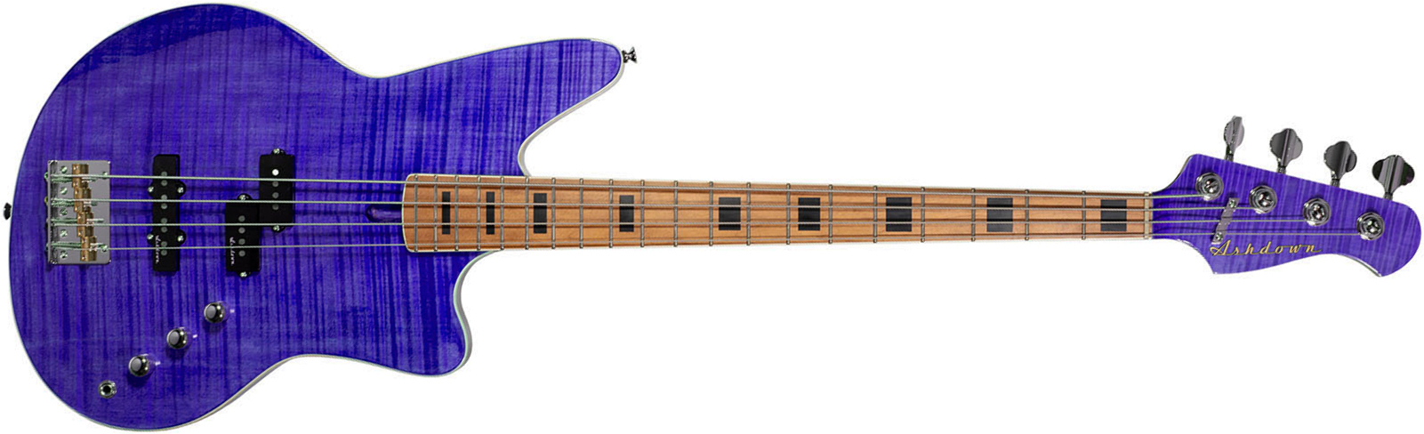 Ashdown The Saint Artisan Mn - Amethyst Flame - Bajo eléctrico de cuerpo sólido - Main picture